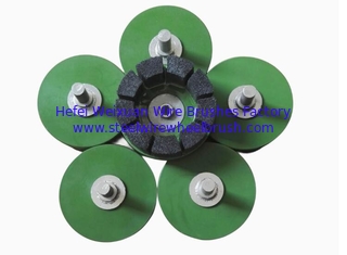 China Professional 8 Inch Silicon Carbide Nylon Filament Abrasive Disc Brushes with Shaft supplier
